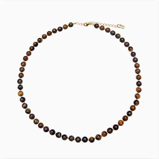 Tiger Eye | Crystal necklace