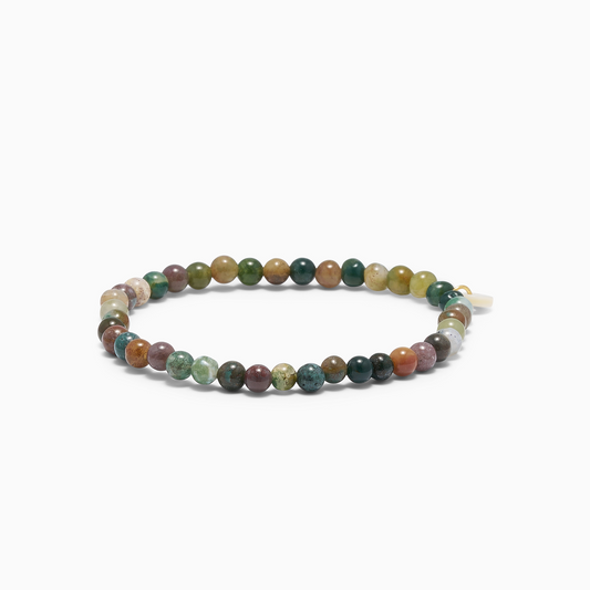 Indian Agate | Crystal bracelet